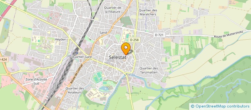 localisation de l'entreprise ECO-MANIFESTATIONS ALSACE  SELESTAT