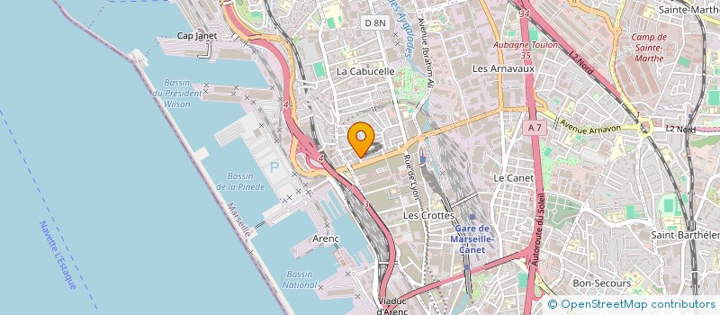 localisation de l'entreprise ECO-MASTER TP à MARSEILLE