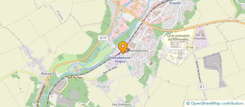 localisation de l'entreprise ECO MATERIAUX DU PROVINOIS à POIGNY