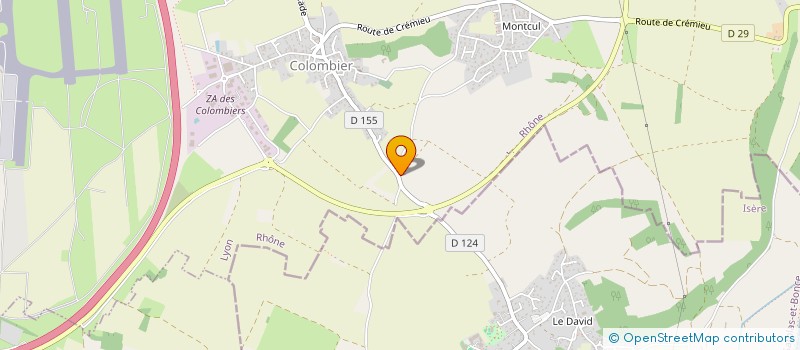 localisation de l'entreprise ECO METAL RECYCLAGE INDUSTRIE  COLOMBIER-SAUGNIEU