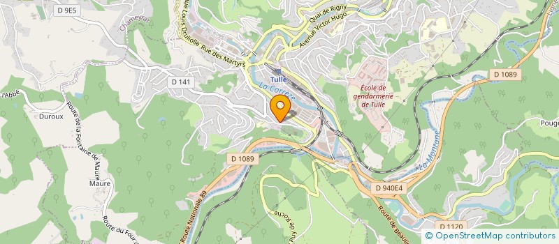 localisation de l'entreprise ECO MEUBLE  TULLE