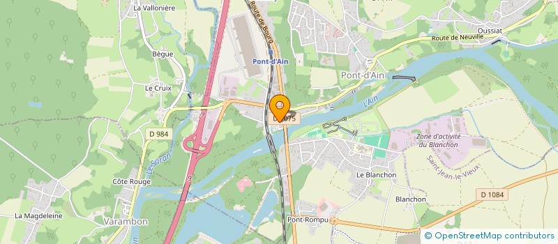 localisation de l'entreprise ECO MUSEE RURAL DE LA PLAINE DE THOL  NEUVILLE-SUR-AIN