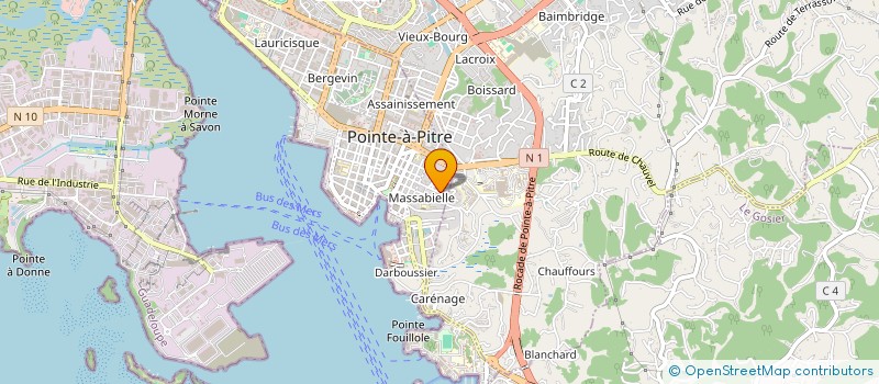 localisation de l'entreprise ECO NATIV'ENERGIES  POINTE-A-PITRE