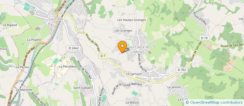 localisation de l'entreprise ECO-NRJ  SOURCIEUX-LES-MINES