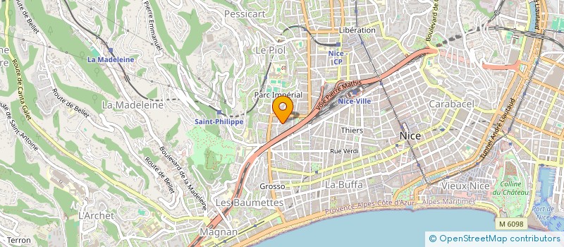 localisation de l'entreprise ECO'PARTNER à NICE