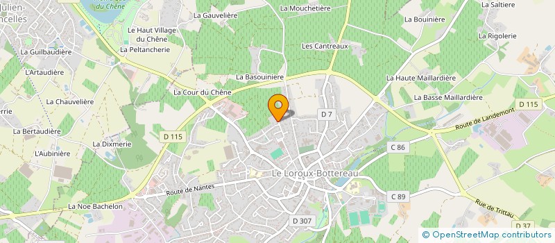 localisation de l'entreprise ECO-PATURAGE 44  LE LOROUX-BOTTEREAU