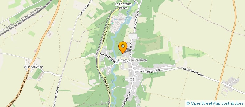 localisation de l'entreprise ECO PAYSAGES  ORMOY-LA-RIVIERE