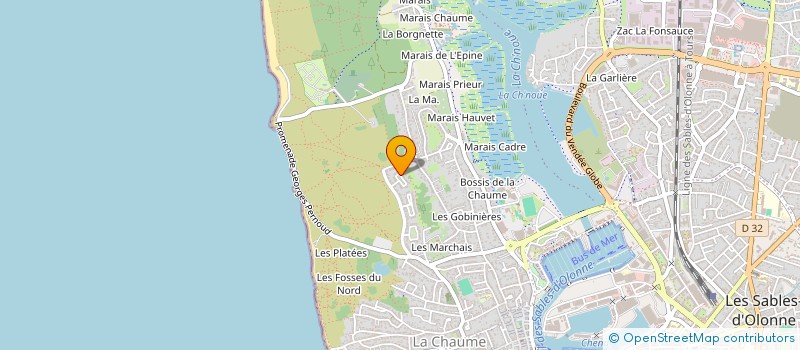 localisation de l'entreprise ECO PECHE 85 à LES SABLES D'OLONNE