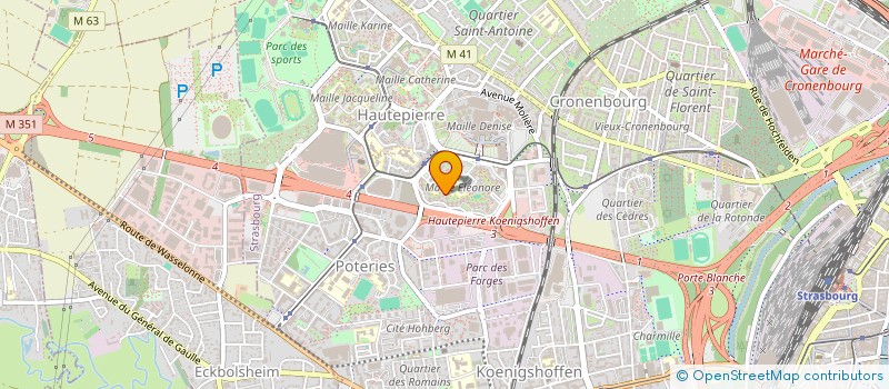 localisation de l'entreprise ECO PEINTURE à STRASBOURG