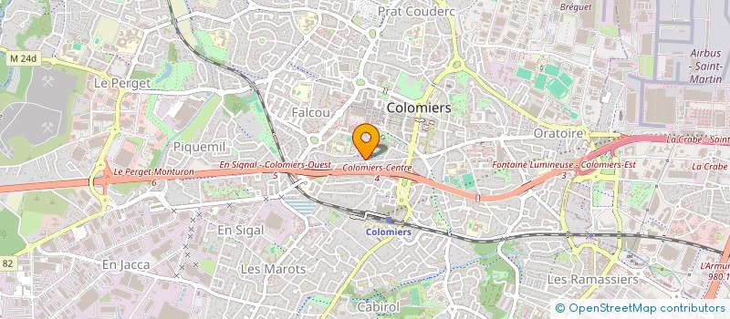 localisation de l'entreprise ECO PEINTURE  COLOMIERS