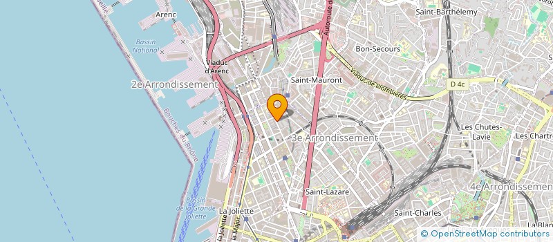 localisation de l'entreprise ECO PEINTURES à MARSEILLE