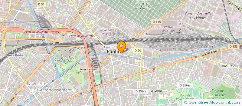localisation de l'entreprise ECO PHARE CONSULTING à PANTIN