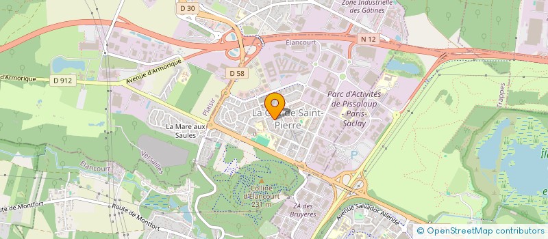 localisation de l'entreprise ECO-PHASE  ELANCOURT