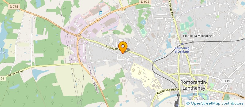 localisation de l'entreprise ECO PLANET RECYCLING à ROMORANTIN-LANTHENAY