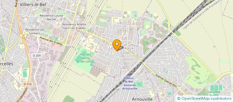 localisation de l'entreprise ECO PLOMBERIE  VILLIERS-LE-BEL