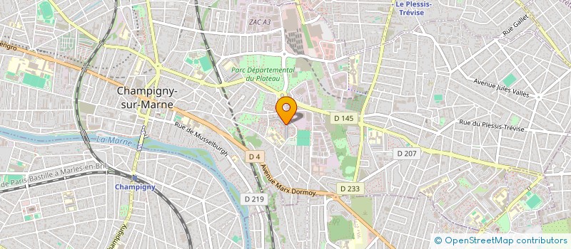 localisation de l'entreprise ECO PLUS NETTOYAGE à CHAMPIGNY-SUR-MARNE