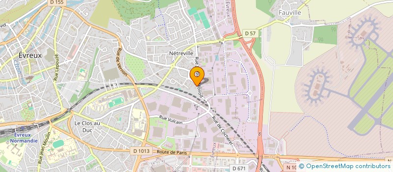 localisation de l'entreprise ECO PNEUS à EVREUX