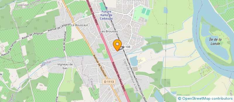 localisation de l'entreprise ECO POOL 33  CADAUJAC