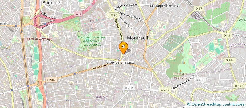 localisation de l'entreprise ECO POSE à MONTREUIL