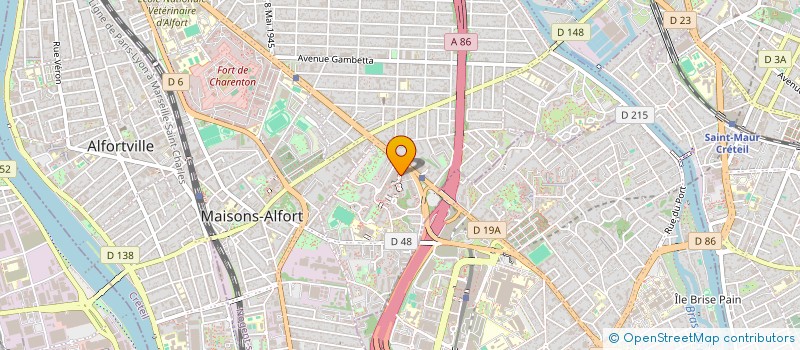 localisation de l'entreprise ECO PRESSING SERVICES à MAISONS-ALFORT