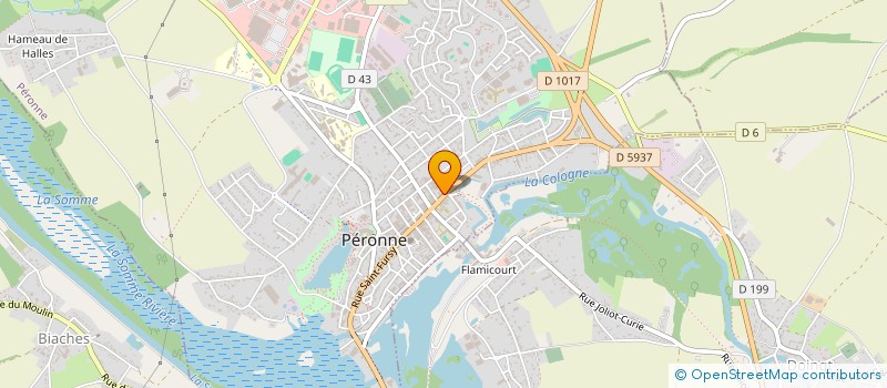 localisation de l'entreprise ECO'PRINT  PERONNE