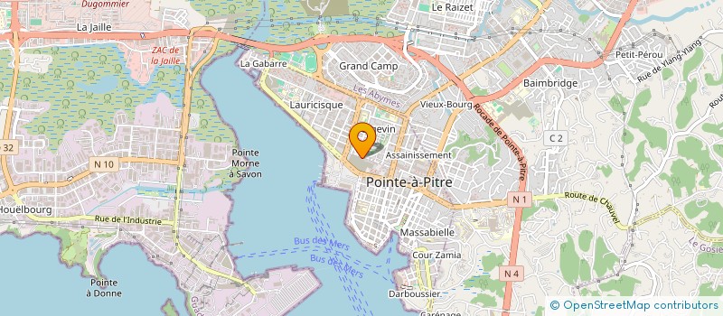localisation de l'entreprise ECO PRIX PLUS à POINTE-A-PITRE