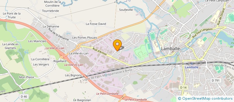 localisation de l'entreprise ECO-PRO à LAMBALLE-ARMOR