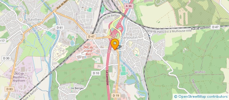 localisation de l'entreprise ECO PROPRETY PRO à DANJOUTIN