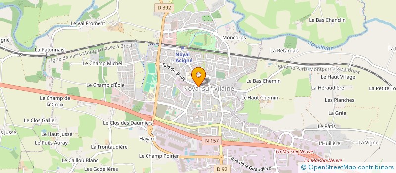 localisation de l'entreprise ECO.PROTECH  NOYAL-SUR-VILAINE