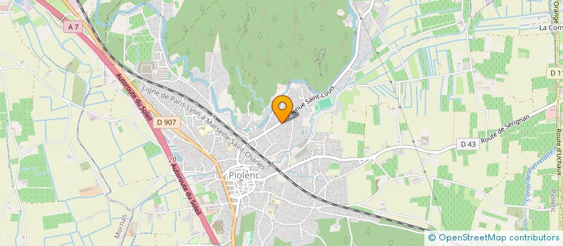 localisation de l'entreprise ECO PROVENCE IMMO  PIOLENC