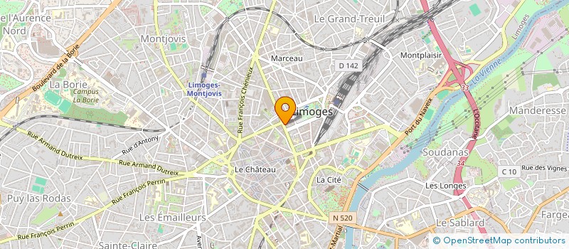 localisation de l'entreprise ECO PULSE HABITAT à LIMOGES