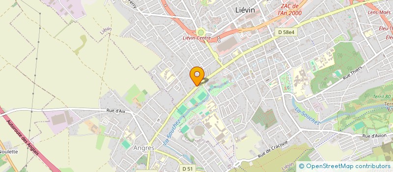 localisation de l'entreprise ECO QUALITE VERTE à LIEVIN