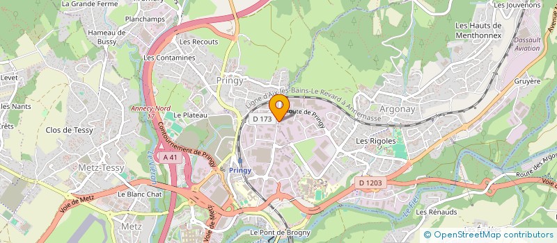 localisation de l'entreprise ECO RECYCABLE à ANNECY