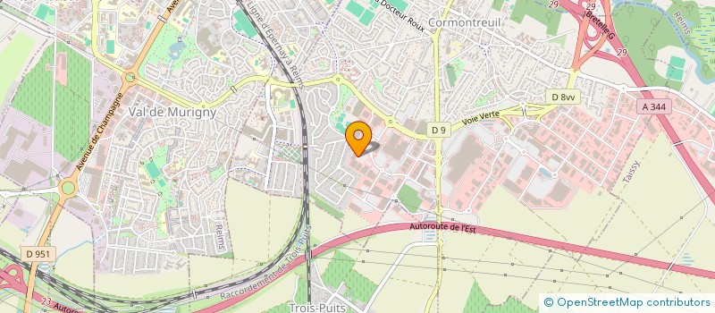 localisation de l'entreprise ECO-REIMS à CORMONTREUIL