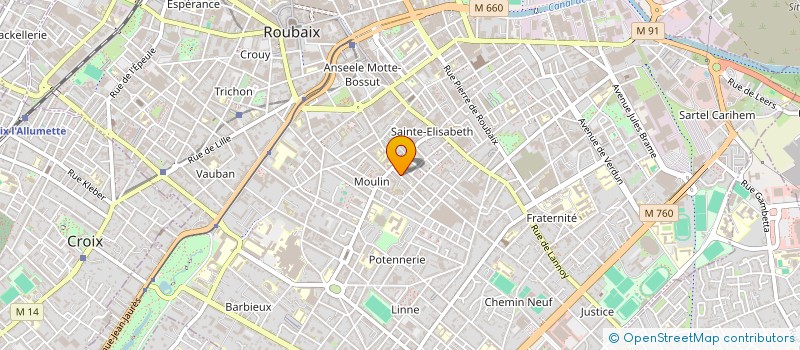 localisation de l'entreprise ECO-RENO FRANCE  ROUBAIX