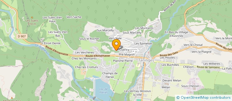 localisation de l'entreprise ECO RENOV 74  TANINGES