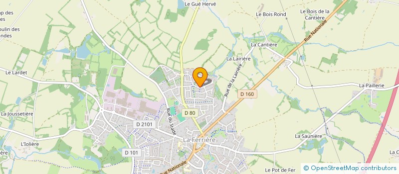 localisation de l'entreprise ECO'RENOV à LA FERRIERE