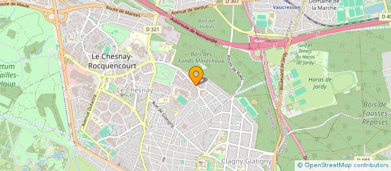 localisation de l'entreprise ECO RENOV  LE CHESNAY-ROCQUENCOURT