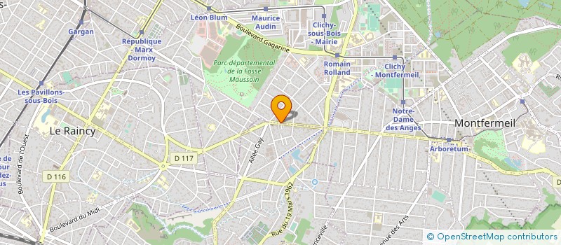 localisation de l'entreprise ECO RENOVATION à CLICHY-SOUS-BOIS