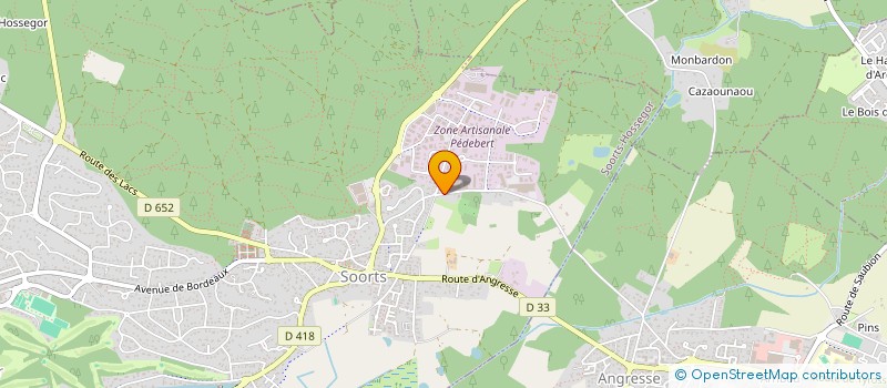 localisation de l'entreprise ECO RENOVATION TOITURE ET FACADES  SOORTS-HOSSEGOR