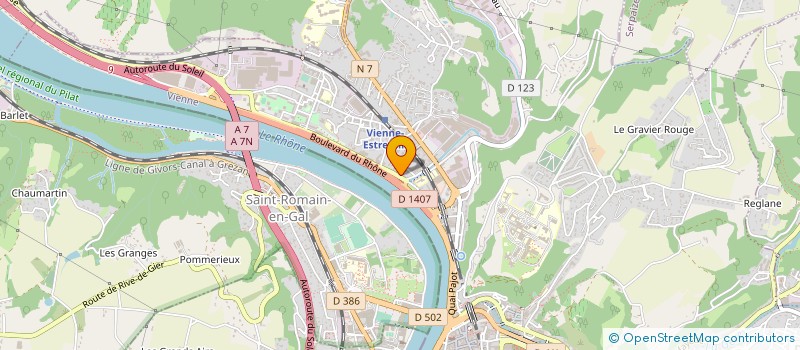 localisation de l'entreprise ECO RENT à VIENNE