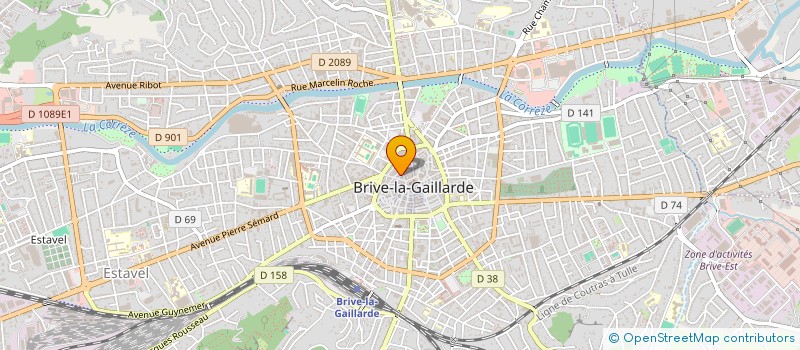 localisation de l'entreprise ECO-RENT  BRIVE-LA-GAILLARDE