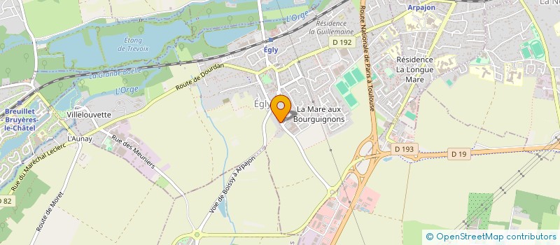 localisation de l'entreprise ECO RESEAUX  EGLY