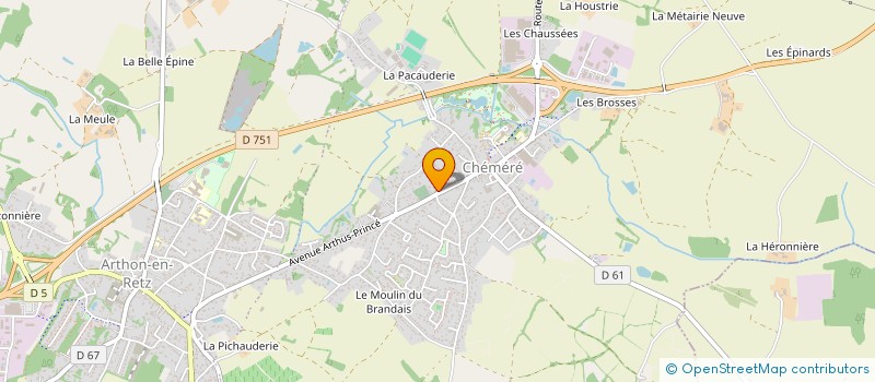 localisation de l'entreprise ECO RET'ZNOVATION  CHAUMES-EN-RETZ