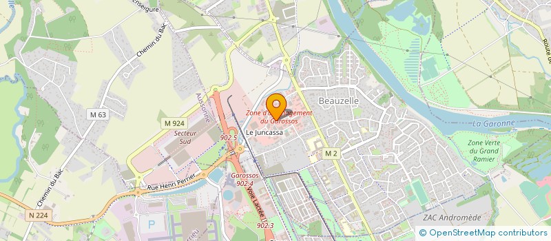 localisation de l'entreprise ECO RETAIL  BEAUZELLE