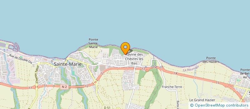 localisation de l'entreprise ECO'SERV à SAINTE-MARIE
