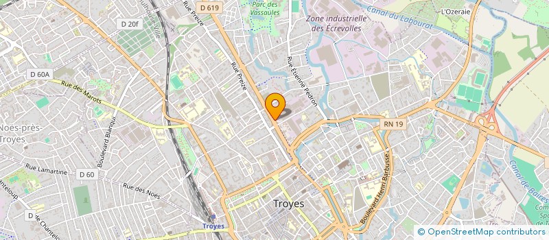 localisation de l'entreprise ECO SERVICE à TROYES