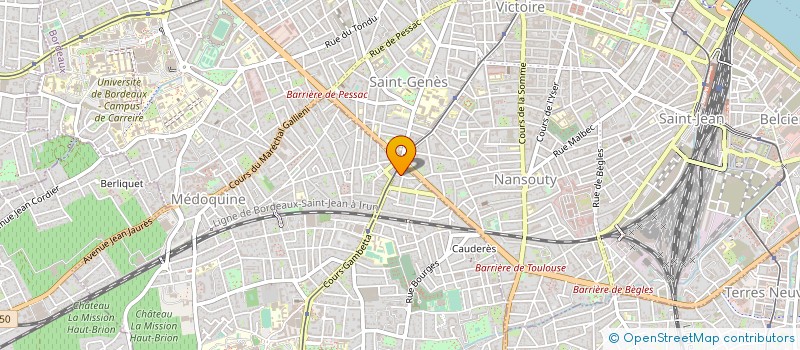 localisation de l'entreprise ECO SERVICES à TALENCE
