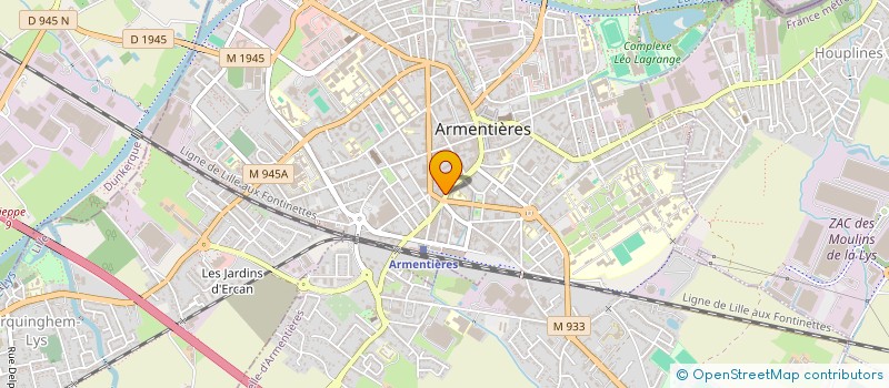 localisation de l'entreprise ECO SHOP  ARMENTIERES