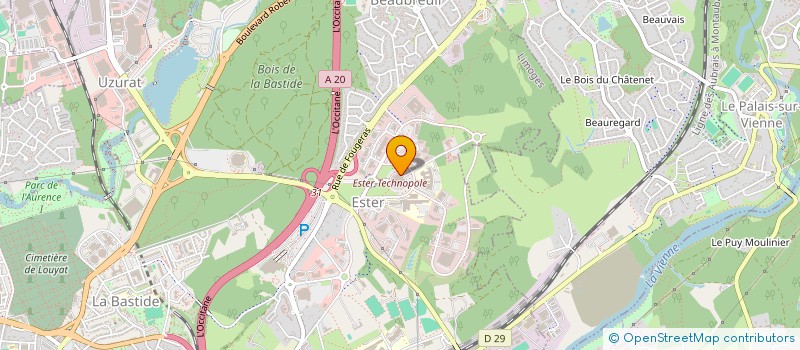 localisation de l'entreprise ECO SOCIETE D'ACTION ET DE VEILLE ENVIRONNEMENTALE à LIMOGES
